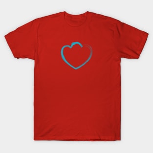 Mutant Heart Pale Blue T-Shirt